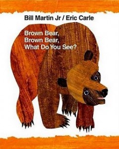 brown lumbering bear